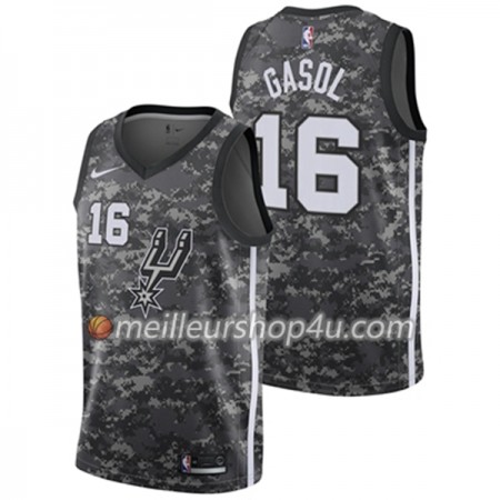 Maillot Basket Homme San Antonio Spurs Pau Gasol 2 Nike City Edition Swingman